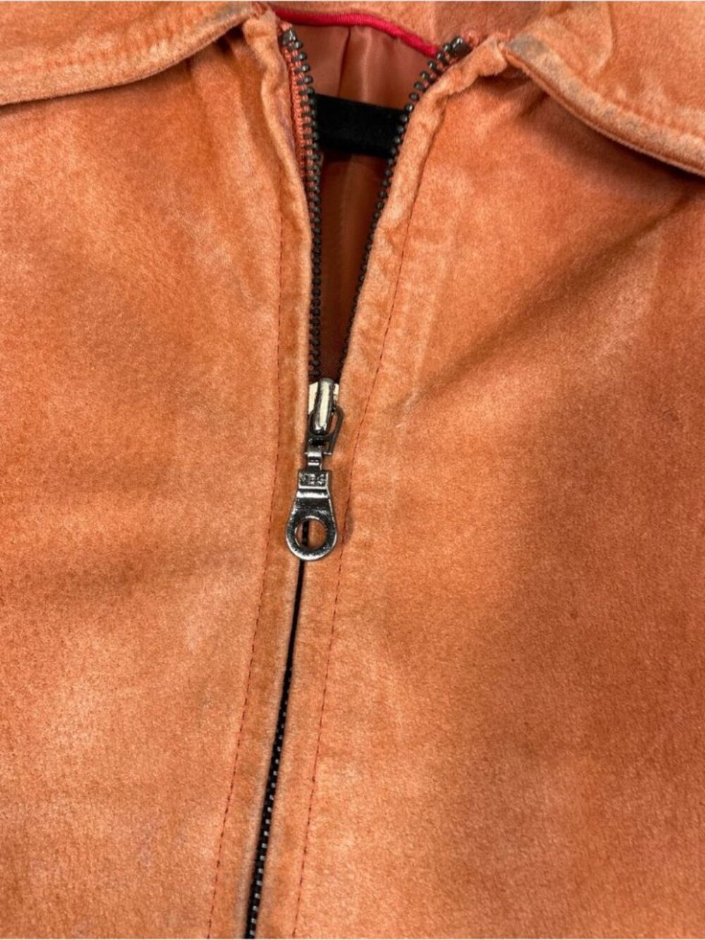 Vintage Anne Klein Leather Jacket Medium Zip Moto Minimalist Western Festival - Picture 5 of 16